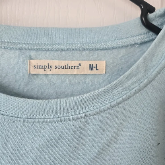 Simply Southern Sky Blue Pullover - Picture 2 of 3